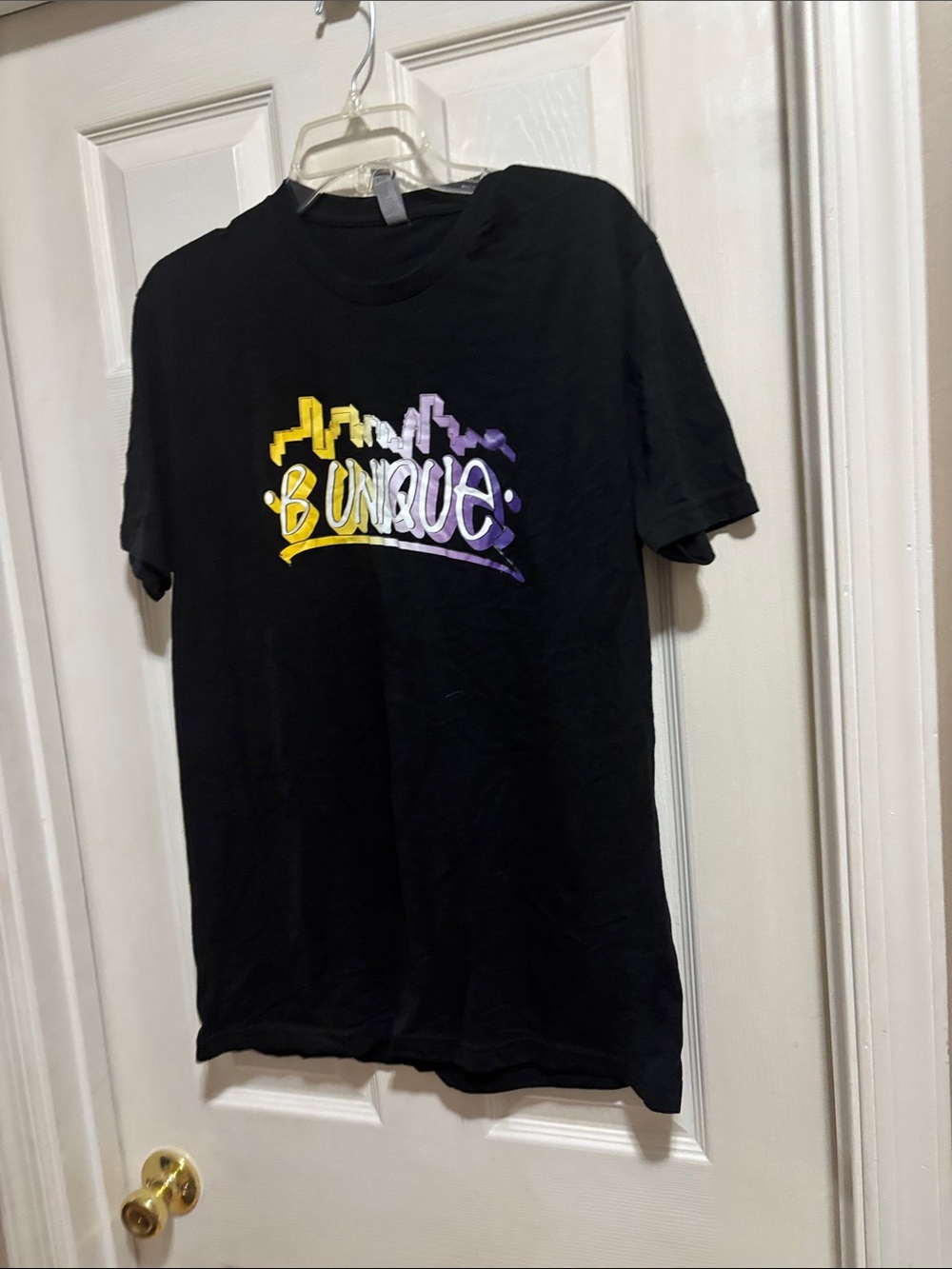 Next Level Apparel Black Crewneck Tee with Brand Tag